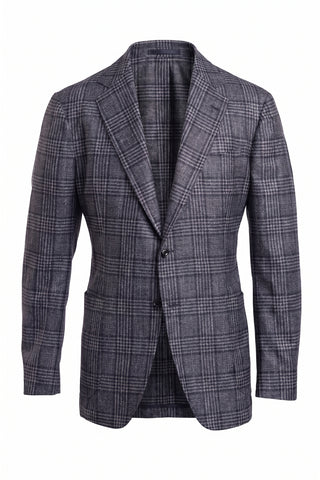 Sartorio Checked Wool-Silk-Cashmere Sport Jacket — AI studio photo