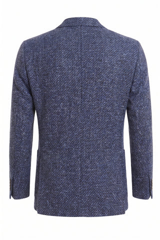 Sartorio Virgin Wool-Silk-Cotton Sharkskin Sport Jacket — AI studio photo
