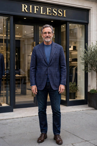 Sartorio Checked Virgin Wool-Cashmere Sport Jacket