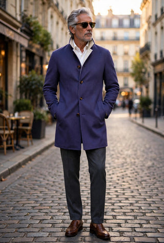 Kired by Kiton PARANA1 Cashmere Reversible Overcoat