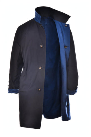 Kired by Kiton Peak Cashmere Reversible Raincoat