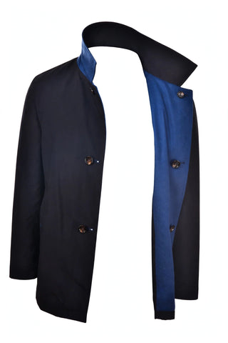 Kired by Kiton Peak Cashmere Reversible Raincoat