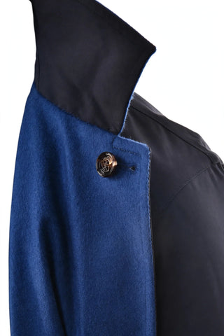 Kired by Kiton Peak Cashmere Reversible Raincoat