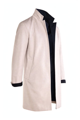Kired by Kiton Peak Cashmere Reversible Raincoat
