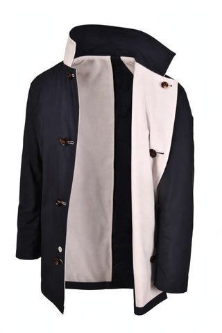 Kired by Kiton Peak Cashmere Reversible Raincoat