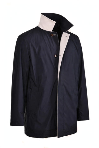 Kired by Kiton Peak Cashmere Reversible Raincoat