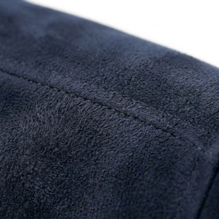 Navy Alcantara collar close-up