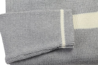 Fedeli Grey V-Neck Sweater