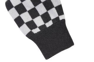 Manrico  Black/White Checkered Cashmere Sweater