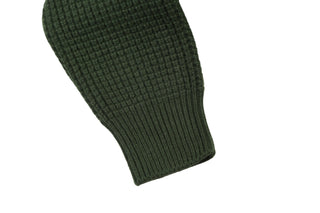 Manrico Dark-Green Cashmere V-Neck Sweater