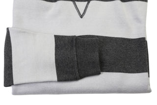 Manrico Grey Striped Cashmere Sweater