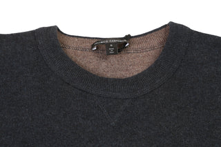 Manrico Dark-Brown Crewneck Cashmere Sweater