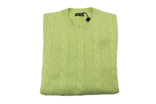Manrico Green Cashmere Sweater