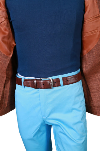 Fiore Di Napoli Brown Birdseye Wool-Silk Sport Jacket