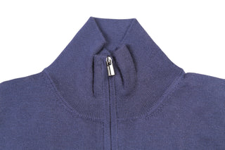 Manrico Cashmere Quarter-Zip Mock Neck Sweater