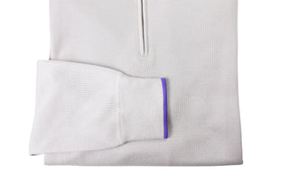 Manrico Pumice-Stone-Purple Zip-up Cashmere Sweater