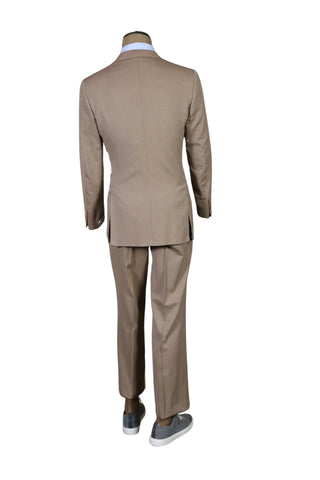 Brioni Beige Solid Suit