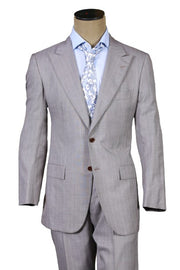 Kiton Gray Striped Suit