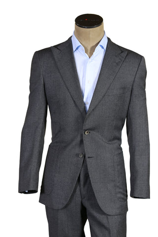 Brioni Dark Grey Striped Wool Suit