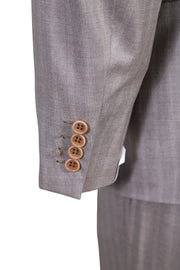 Brioni Light-Grey Striped Wool Suit