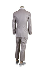 Brioni Striped Light Grey Suit