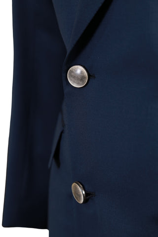 Brioni Blue Double Breasted Wool Sport Jacket