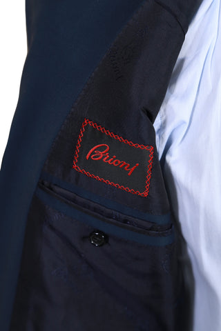 Brioni Blue Double Breasted Wool Sport Jacket