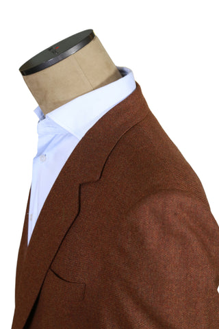 Brioni Brown Birdseye Wool Sports Jacket