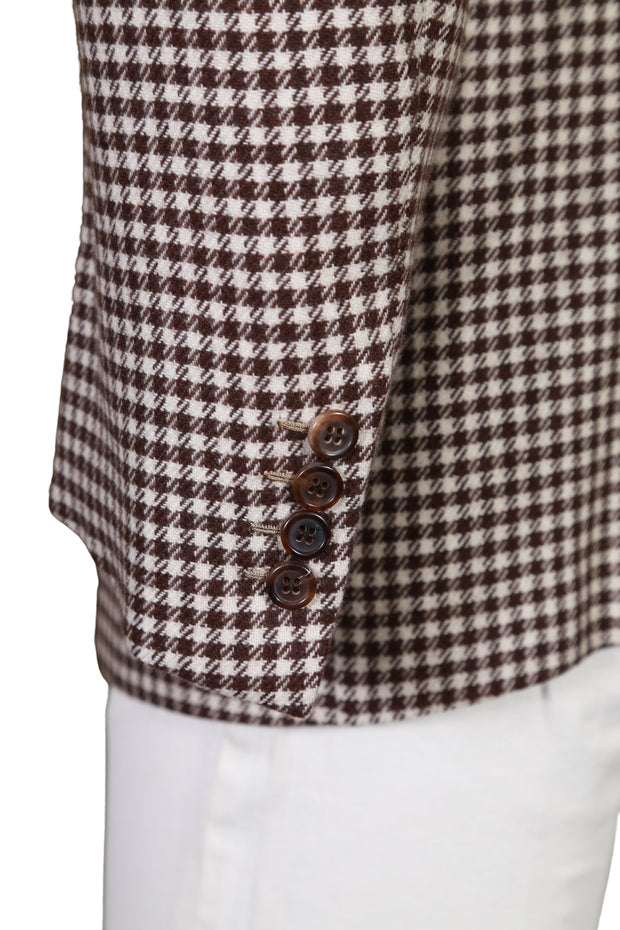 Brioni Checked Brown Sport Jacket