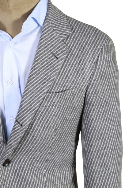 Kiton Striped Grey Sport Jacket