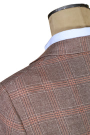 Brioni Light-Brown Checked Wool Sport Jacket