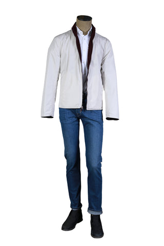 Kired by Kiton Burgundy/ White Solid Cashmere Reversible Jacket
