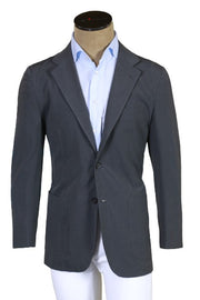 Kiton Grey Solid Poliammide/Nylon Sport Jacket