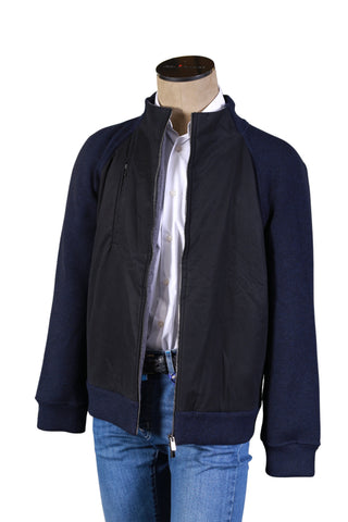 Manrico Black/ Blue Cashmere Jacket