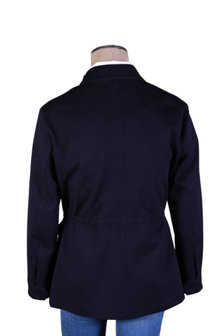 Kired By Kiton Midnight-Blue Solid Wool Jacket