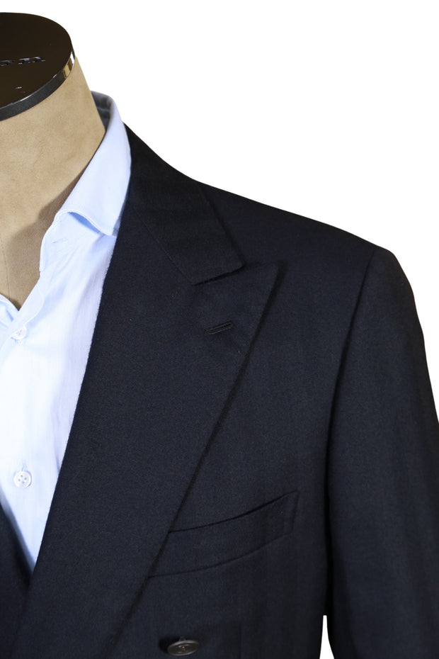 Brioni Dark-Blue Double Breasted Cashmere Sport Jacket