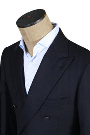 Brioni Dark-Blue Double Breasted Cashmere Sport Jacket
