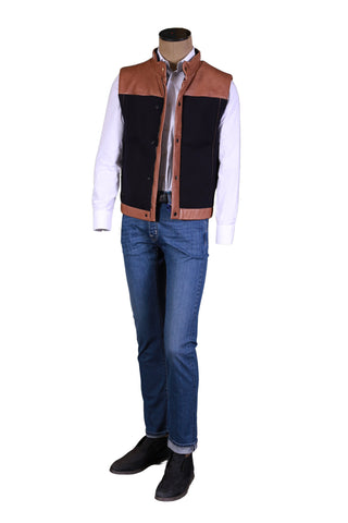 Manrico Dark-Blue Cashmere Vest