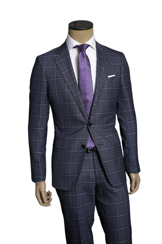 Carlo Barbera Dark-Grey Wool Super 140s Suit