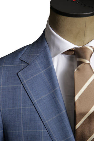 Carlo Barbera Windowpane Wool Suit (Super 170's)