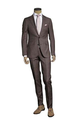 Carlo Barbera Brown Wool Super 140s Suit