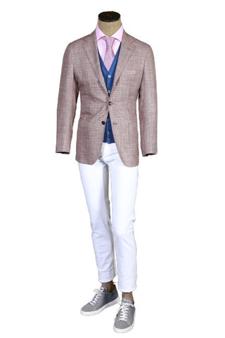 Kiton Dusty Rose Solid Sport Jacket