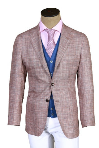 Kiton Dusty Rose Solid Sport Jacket