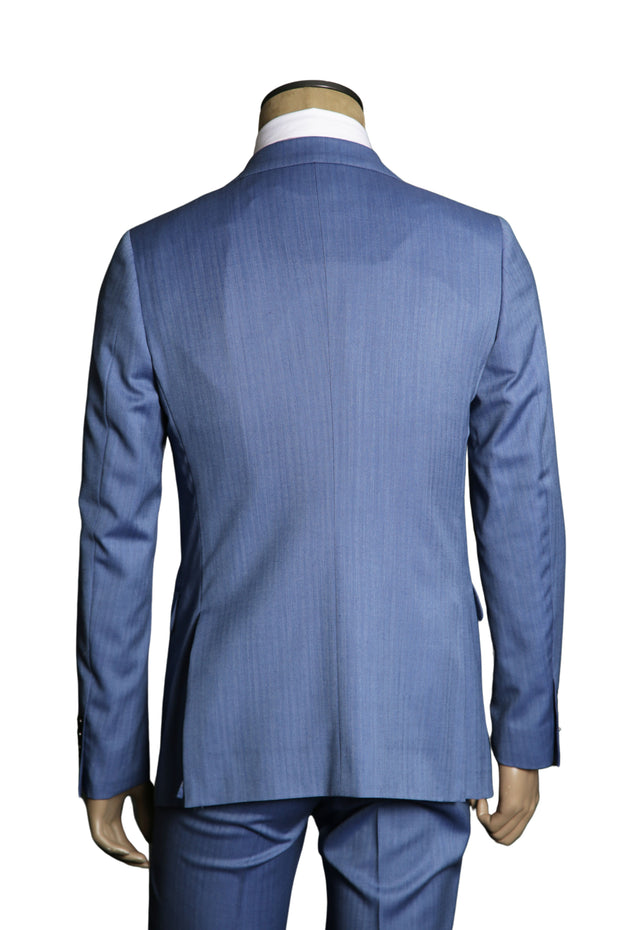 Carlo Barbera Super 140s Light-Blue Wool Suit