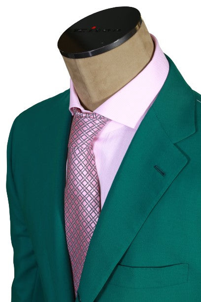 Kiton Green Solid Cashmere Sport Jacket