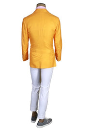 Kiton Yellow Birdseye Sport Jacket