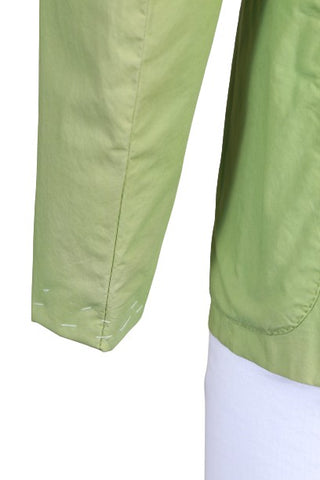 Kiton Light-Green Solid Cotton Sport Jacket