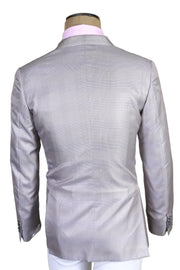 Brioni Light-Grey Checked Silk Sport Jacket