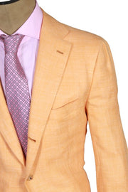 Kiton Orange Solid Sport Jacket