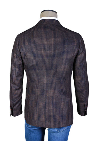 Sartorio by Kiton Brown Plaid Jacket